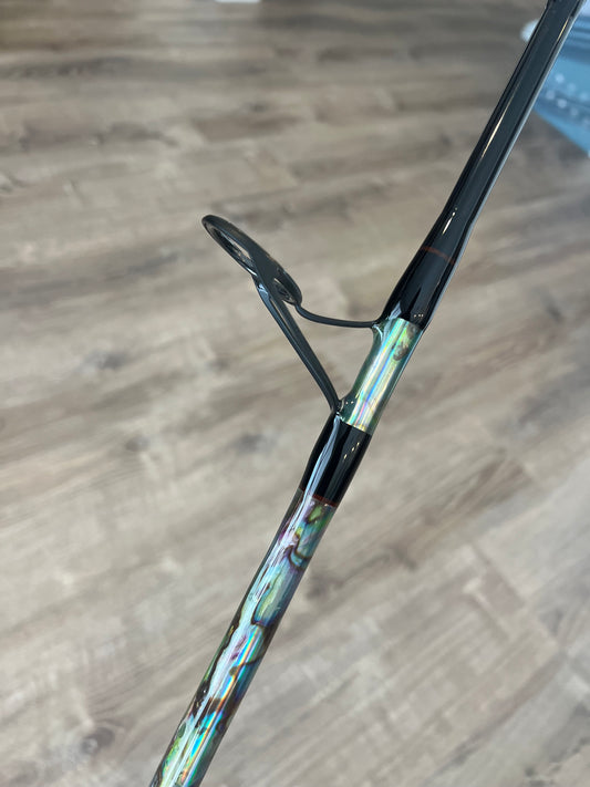 6’6” 20-40# Classic Mahi Stick Spinning Rod - Yellow Abalone